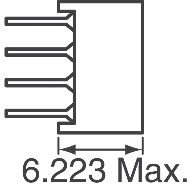 HLMP-2800 Broadcom Limited  LED - Circuit imprimé Indicateurs Réseaux Barres lumineuses Graphiques à barres